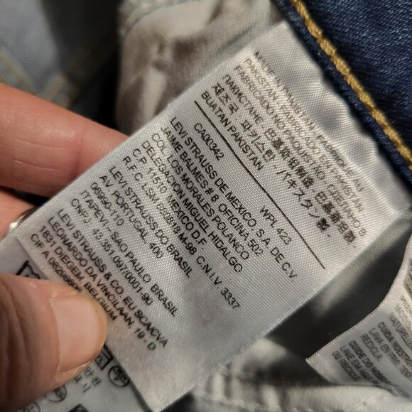 WOMANS LEVIS 712 SLIM JEANS SZ 29 - Picture 8 of 9